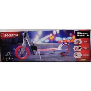 Razor Icon Adult Electric Scooter (13110060) ~Red & Chrome-36.5V